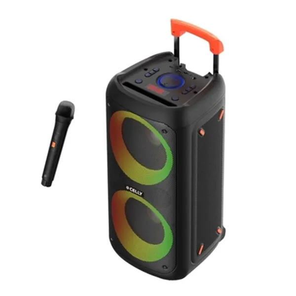 Portable Bluetooth Speakers Celly PARTYSPEAKERWLM Black 4 W