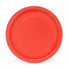 Plate set Algon Cardboard Disposable Red 10Units 20 x 20 x 1,5 cm