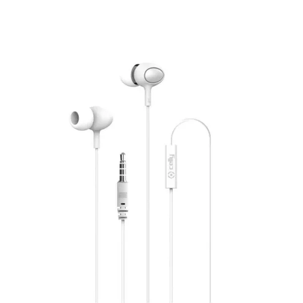 Headphones with Microphone Celly UP500WH White