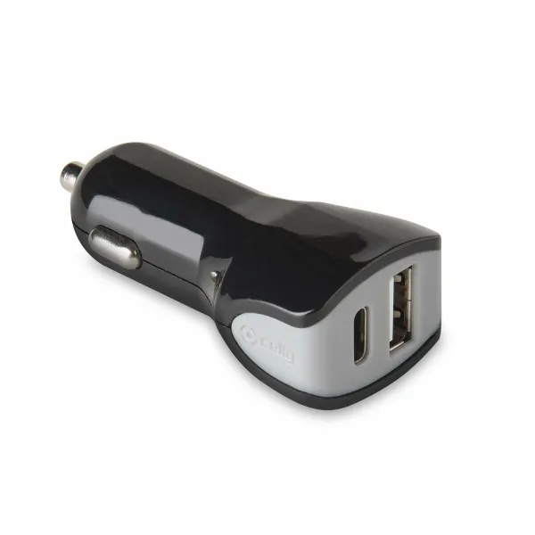 Auto Lādētājs Celly   Melns 17 W