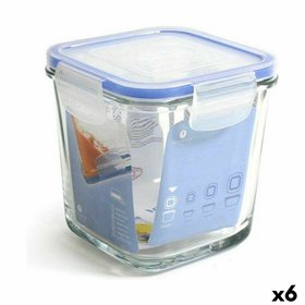 Hermetic Lunch Box Borgonovo Superblock Squared 12 x 12 x 12 cm (6 Units)