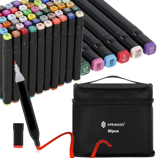 SA1017 ALCOHOL MARKERS 60 PCS.
