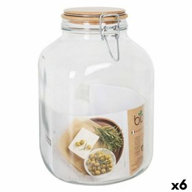 Tin Borgonovo Primizie Bamboo 4,25L 14,5 x 14,5 x 26 cm (6 Units) (4,25 L)