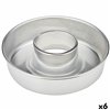 Baking Mould VR Aluminium Silver Ø 28 cm (6 Units)