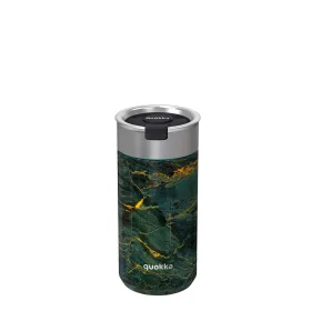 Quokka Boost Coffee Tumbler - Stainless Steel Thermal Mug with Infuser 400ml (Greenstone)