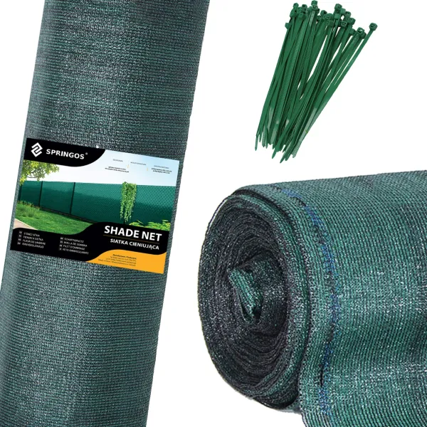 Ēnošanas tīkls Springos SN0019 140g/m2 1,5x50m zaļš