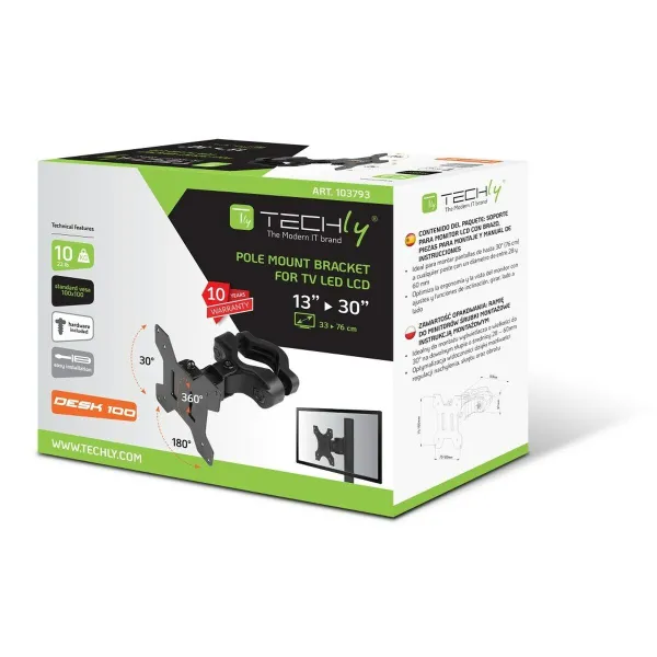 TV Statīvs Techly ICALCD100BK 30" 10 kg