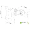 TV Statīvs Techly ICALCD100BK 30" 10 kg