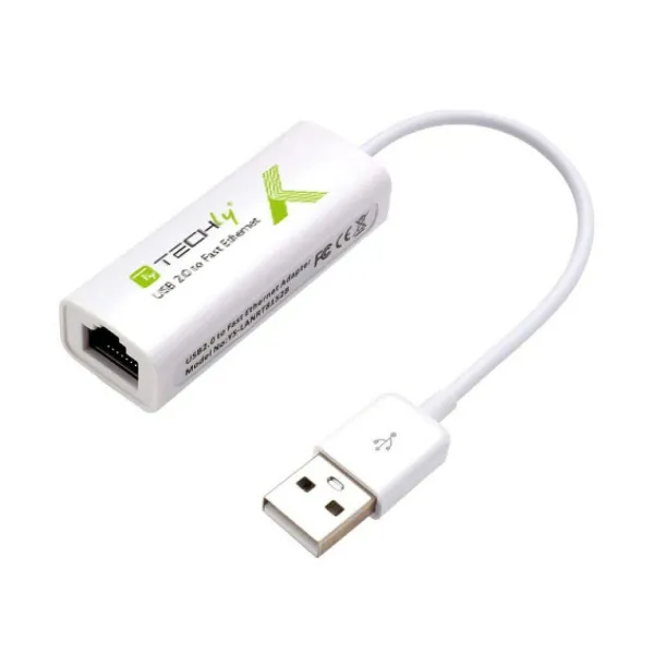 USB-Ethernet Adapter Techly 107630 15 cm