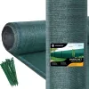 Затеняющая сетка Springos SN0020 65 г/м2 1,5x25м 100 Кабельные стяжки, зеленые