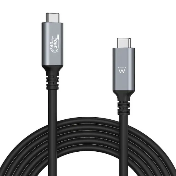 USB-C-kaabel Ewent EC1070 Must 1 m
