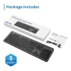 Keyboard Ewent EW3296 Black Grey Spanish Qwerty AZERTY