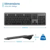 Keyboard Ewent EW3296 Black Grey Spanish Qwerty AZERTY