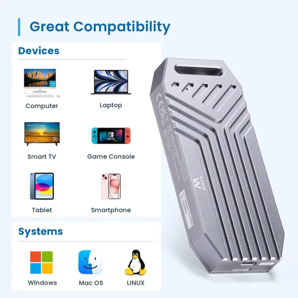 External Hard Drive Ewent EW7062 Grey