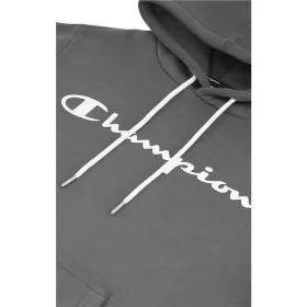 Men’s Hoodie Champion Script Logo Print Light grey