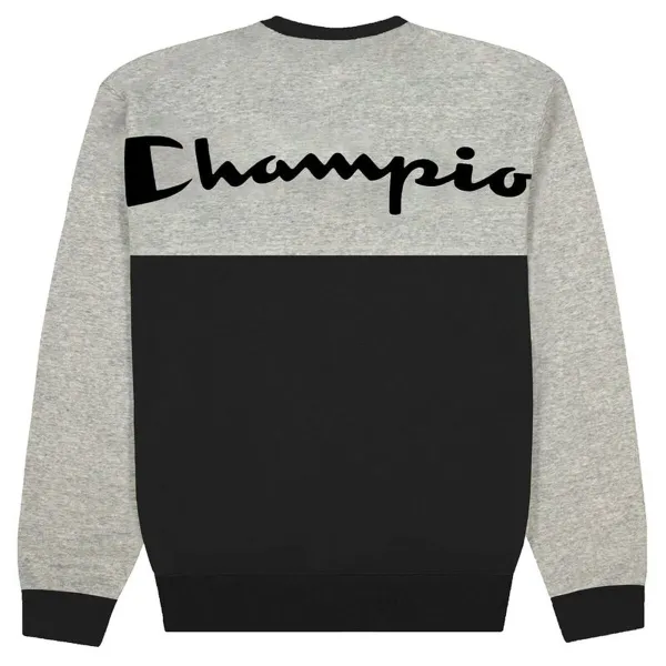 Men’s Sweatshirt without Hood Champion Spliced Script Logo Black