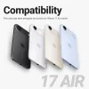 Crong Hybrid Frost MAG Cover - MagSafe iPhone Air Case (Black)