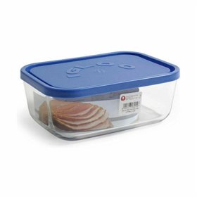 Lunch box Borgonovo Blue Rectangular 2,3 L (6 Units)