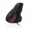 Ergonomiska optiskā pele Ewent EW3156 1000 dpi USB Melns Sarkans/Melns