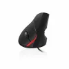 Ergonomiska optiskā pele Ewent EW3156 1000 dpi USB Melns Sarkans/Melns