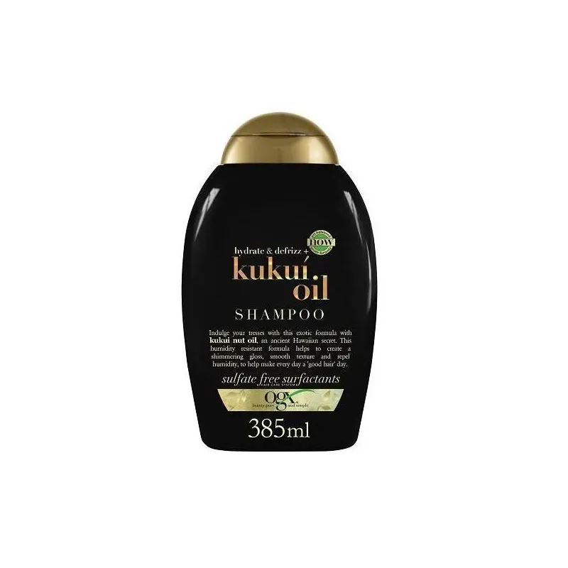 Šampūns pret Matu Elektrizēšanos OGX Kukui Oil 385 ml Kukui eļļa