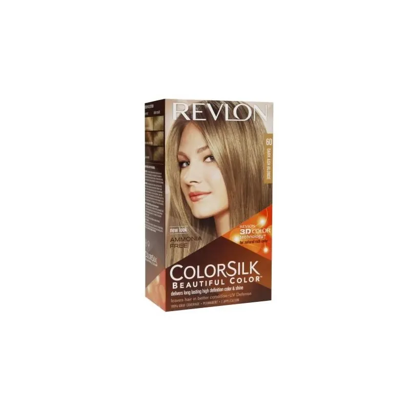 Pysyvä väri Revlon 7210066060X Nº 60-Tumma tuhkanvaalea Nº 60-Rubio Oscuro Cenizo (1 osaa)