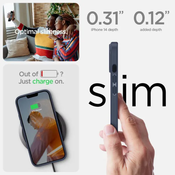 Spigen Ultra Hybrid - Case for iPhone 15 Plus / iPhone 14 Plus (Navy Blue)
