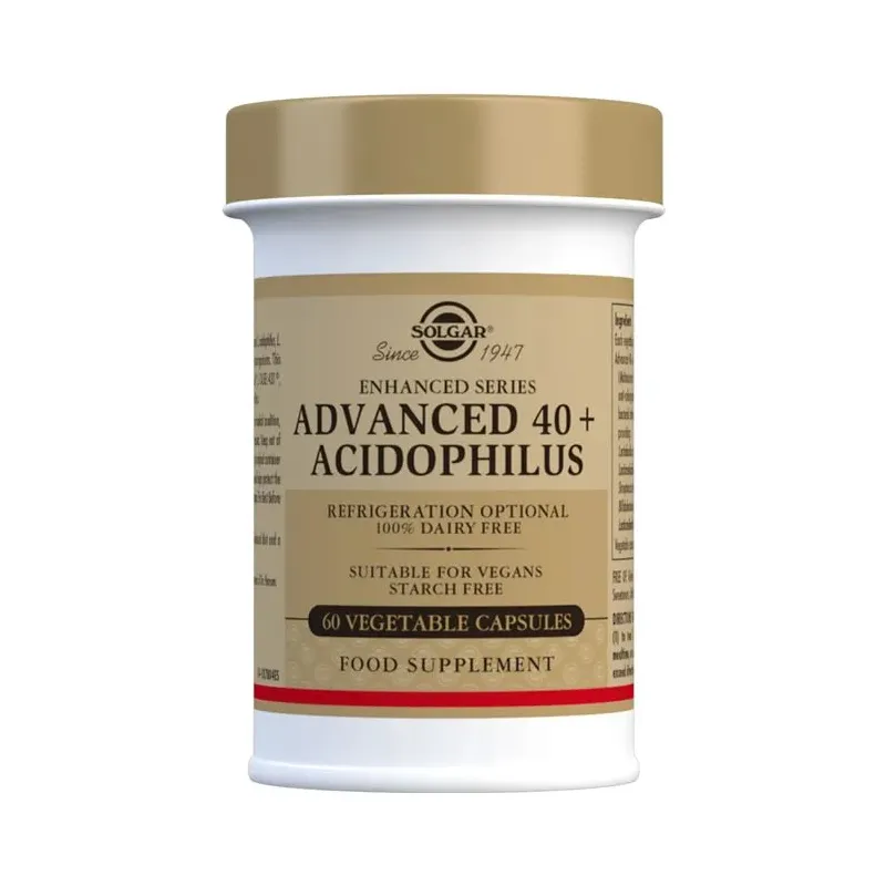 Gremošanas līdzeklis Solgar Advanced 40+ Acidophilus 60 gb.