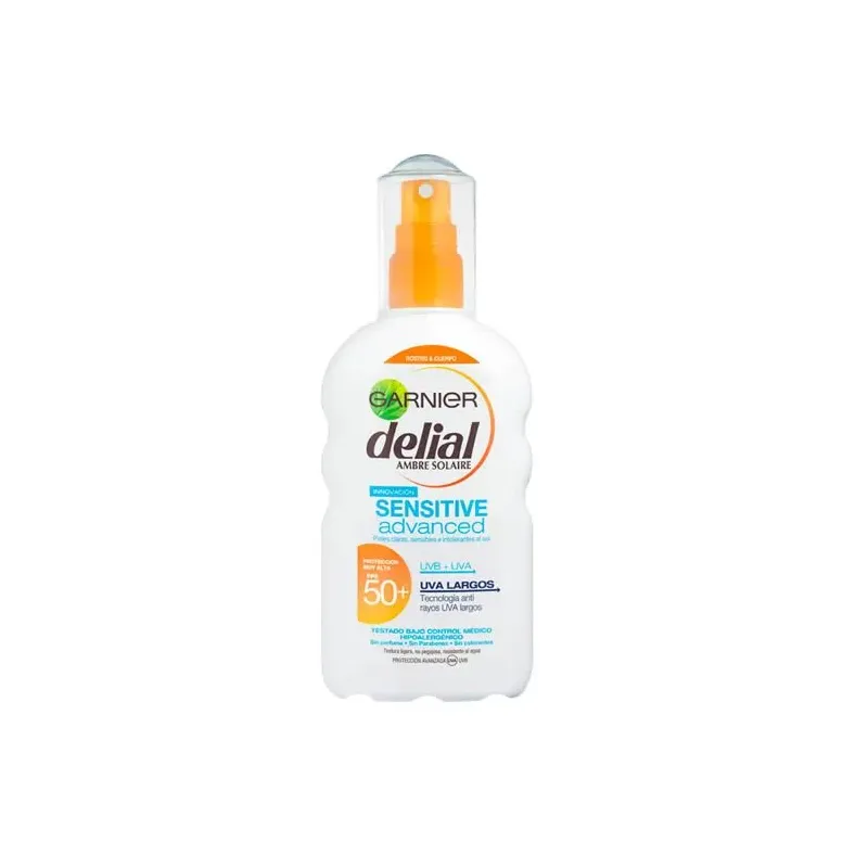 Защитный спрей от солнца Delial Sensitive Advanced Spf 50+ 200 ml