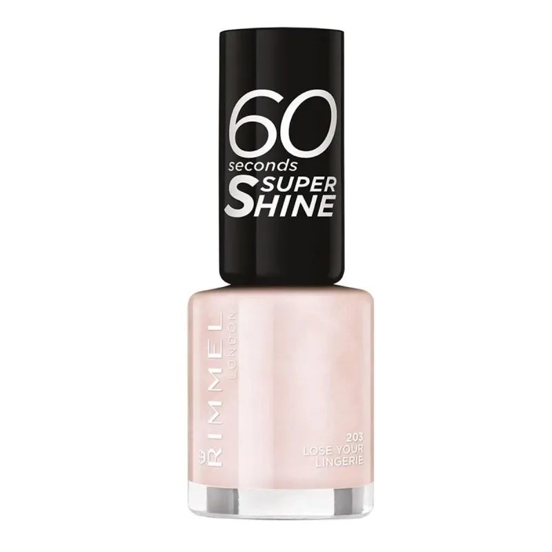 Rimmel London 60 Seconds Super Shine Nail Lacquer 203 Lose Your Lingerie 