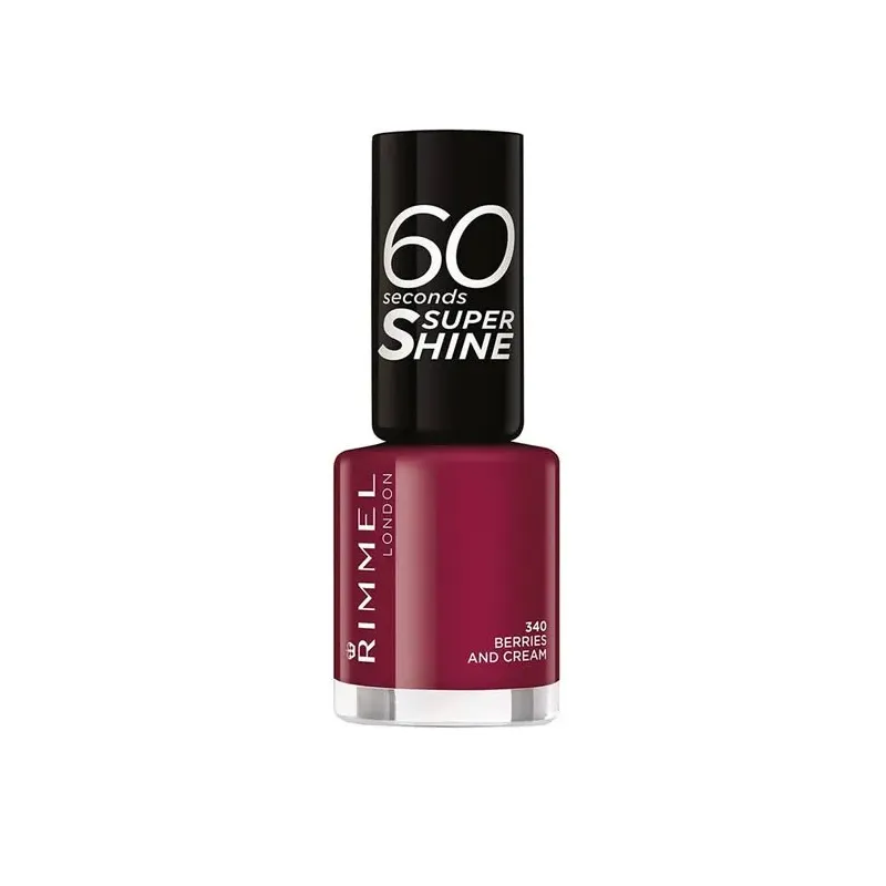 Rimmel London 60 Seconds Super Shine Nail Lacquer 340 Berries And Cream