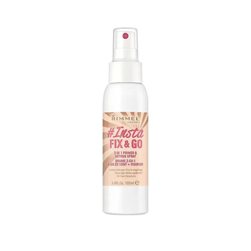 Rimmel London Lasting Finish Fix y Go 2 In 1 Primer and Setting Spray 100