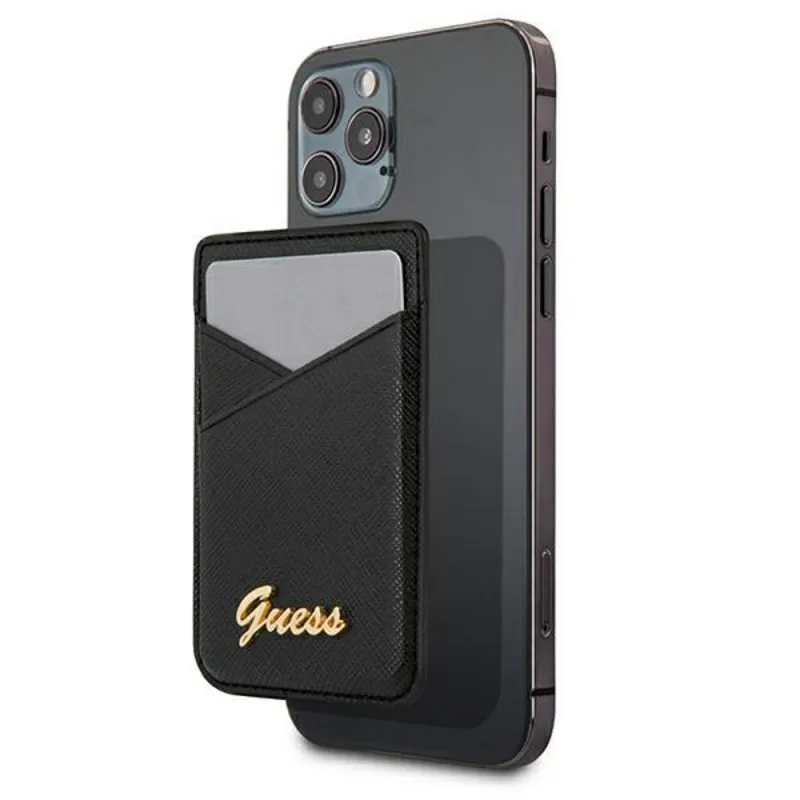 Guess Wallet Card Slot MagSafe Saffiano - Magnetic Wallet (black)