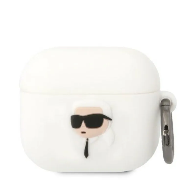 Karl Lagerfeld Silicone NFT Karl Head 3D - AirPods 3 case (white)