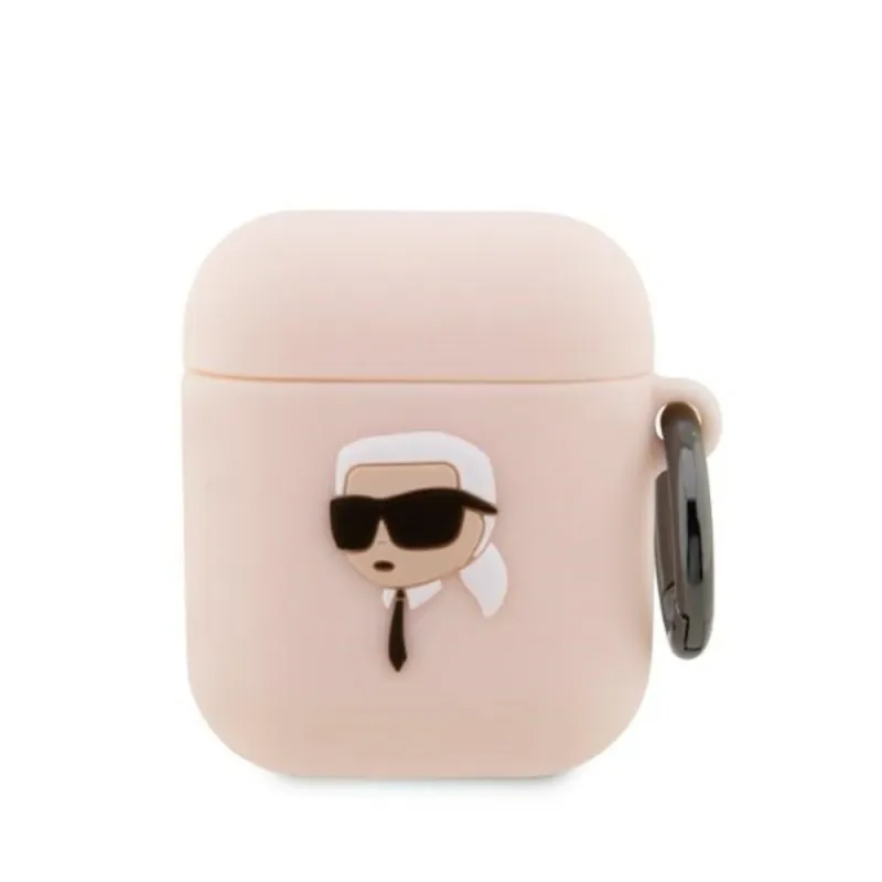 Karl Lagerfeld Silicone NFT Karl Head 3D - AirPods 1/2 gen case (pink)