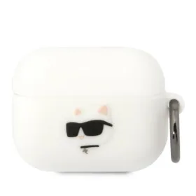 Karl Lagerfeld Silicone NFT Choupette Head 3D - AirPods Pro Case (white)