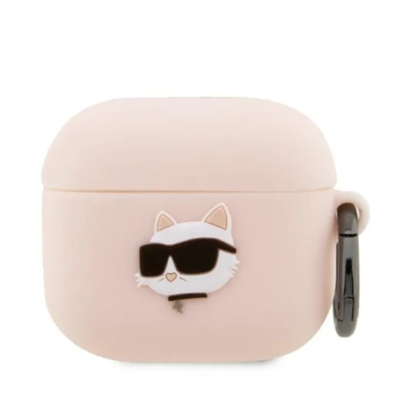 Karl Lagerfeld Silicone NFT Choupette Head 3D - AirPods 3 Case (pink)