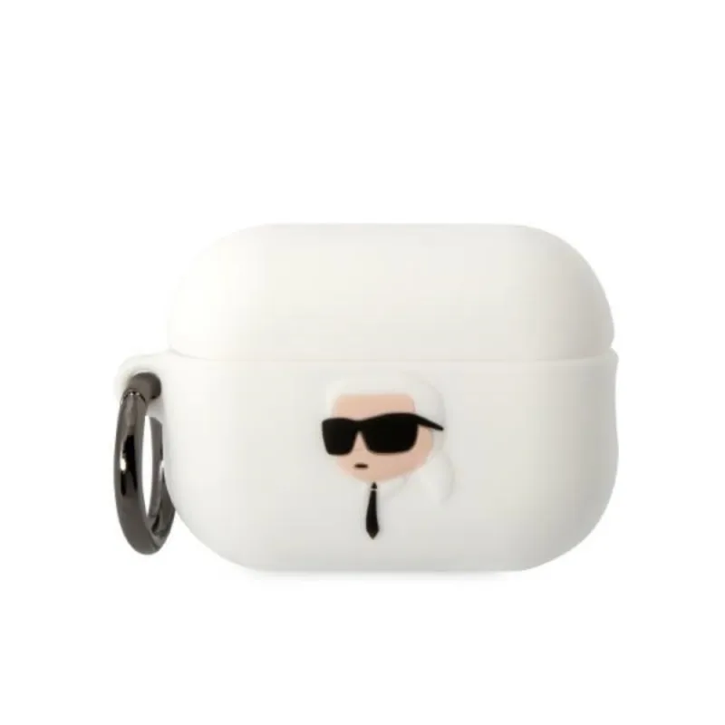 Karl Lagerfeld Silicone NFT Karl Head 3D - AirPods Pro 2 Case (white)