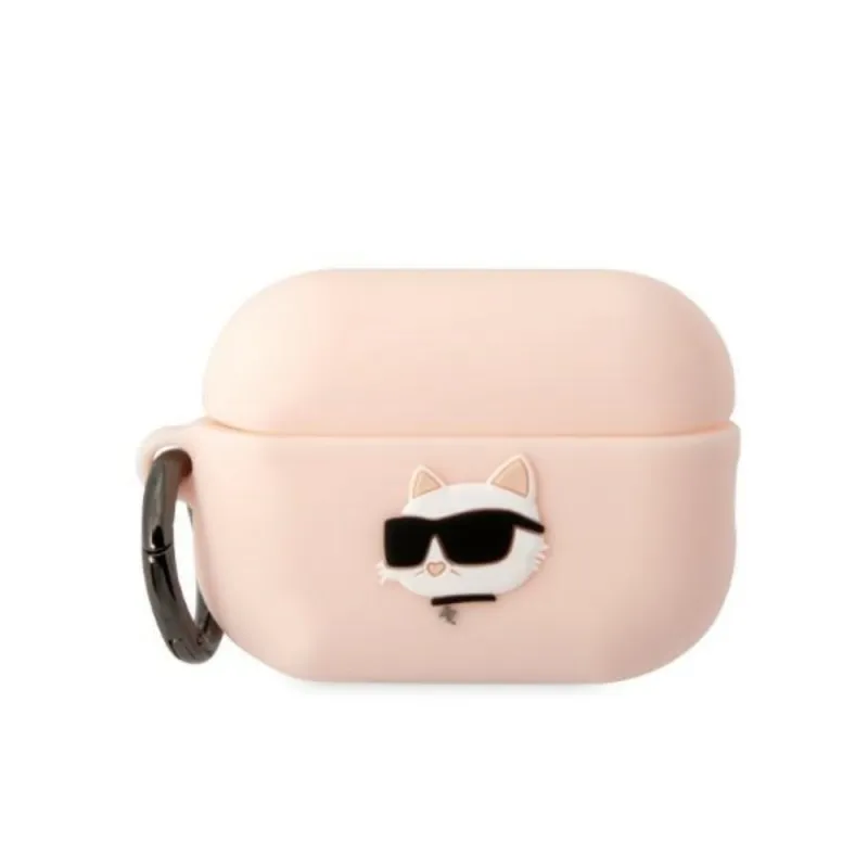 Karl Lagerfeld Silicone NFT Choupette Head 3D - AirPods Pro 2 Case (pink)