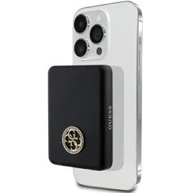 Guess 4G Strassed Metal Logo MagSafe - Power Bank inductive 3000 mAh 5W MagSafe (black)