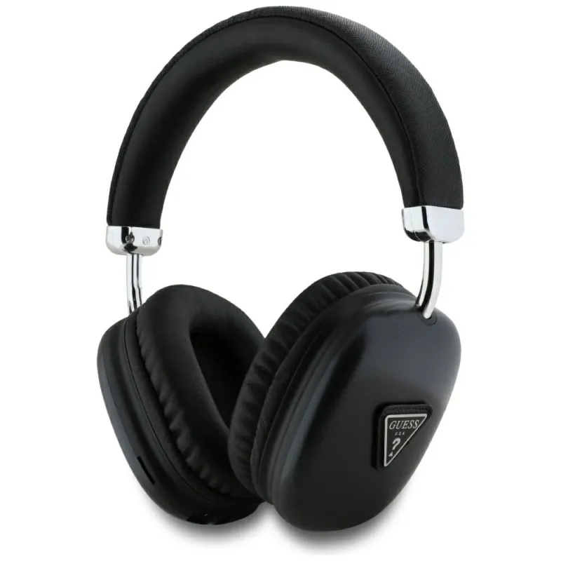 Guess Metallic Triangle Logo - Wireless Over-Ear Headphones Bluetooth V5.3 (black)