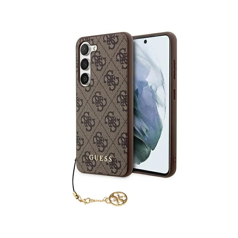 Guess 4G Charms Collection - Case Samsung Galaxy A55 5G (brown)