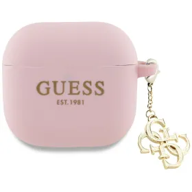 Guess Silicone 4G Charm - AirPods 4 Case (pink)