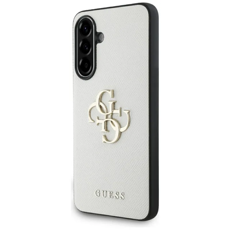 Guess Grained Big 4G Logo Small Classic Logo - Case for Samsung Galaxy A56 5G (beige)