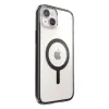 Speck Presidio Perfect-Clear with Impact Geometry + MagSafe - iPhone 15 Plus / 14 Plus Case with MICROBAN Coating (Clear / Black