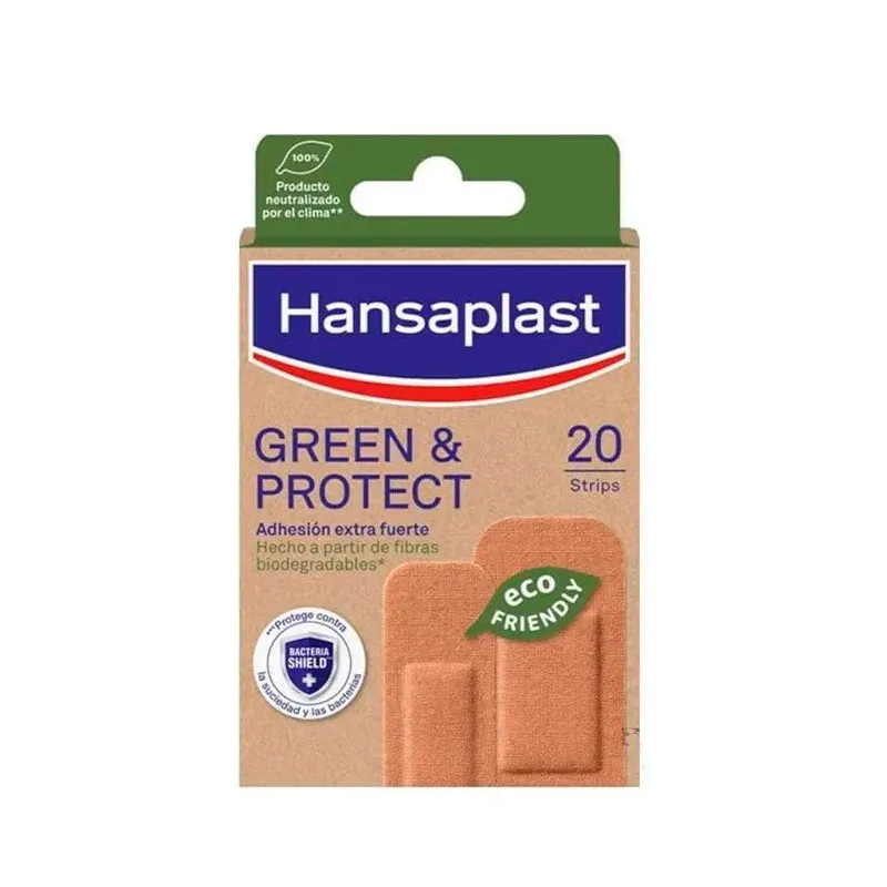 Пластыри Hansaplast Green & Protect 20 штук