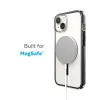Speck Presidio Perfect-Clear with Impact Geometry + MagSafe - iPhone 15 Plus / 14 Plus Case with MICROBAN Coating (Clear / Black