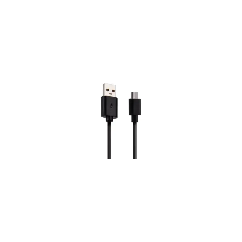 Setty-kaapeli USB - microUSB 1,0 m 2A musta R