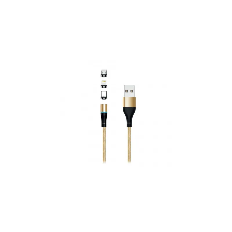 Setty USB magnetic cable 2m 2A gold