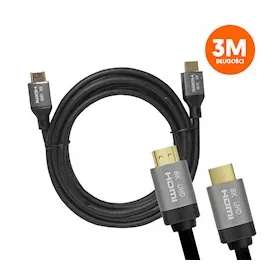 HDMI-HDMI kabelis (v2.1 | 8K | 3 m) melns